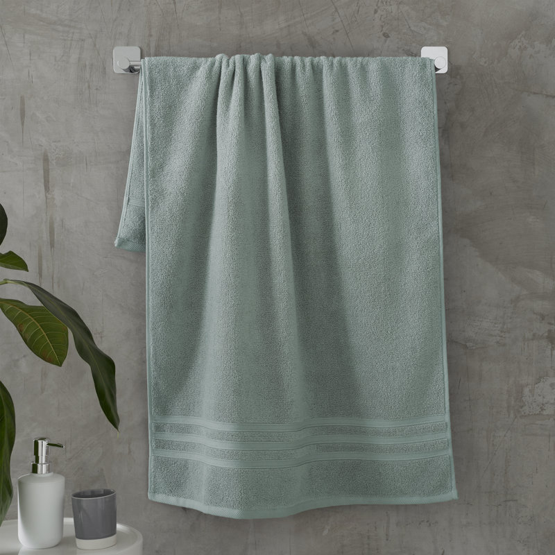 Zero Twist 100% Cotton Bath Sheet Pairs, Sage Green