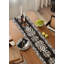 Multicolor Reversible Medallions Jacquard Cotton Blend Table Runner 14" W X 72" L