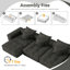 Canapé modulaire Boneless 6 pièces avec 6 coussins-1577438308