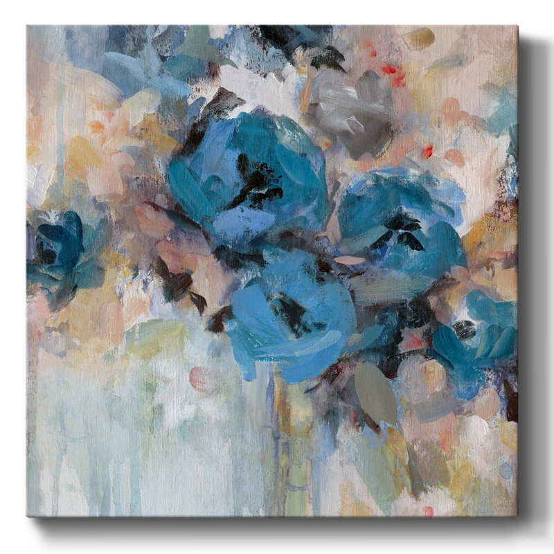 Jardin saturé sur toile, H 24 po x l 24 po x P 1,5 po