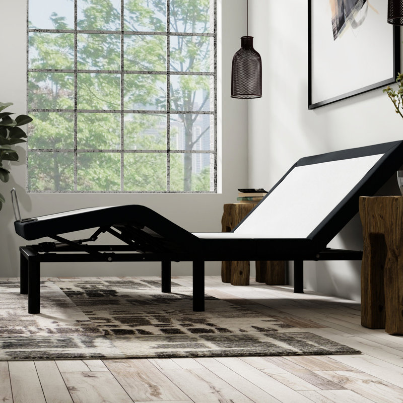 Base de lit réglable pour grand lit avec massages, DEL, grand zéro avec massage, et