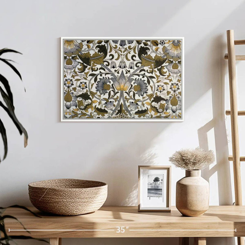 Lodden, 1884, Cadre flottant blanc, 19 po x 13 po