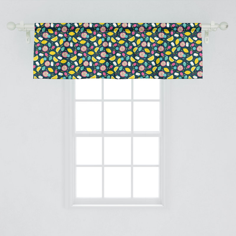 Multicolore paquet de 2 cantonnières Ambesonne, L 54 po x L 18 po