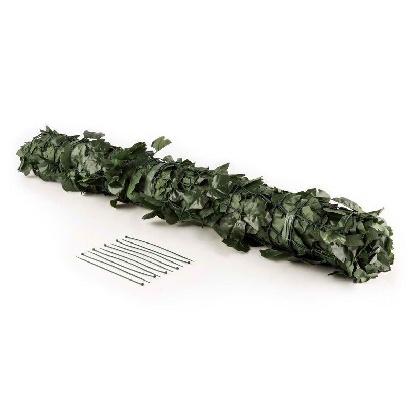 Ivy Balcony Privacy Fence Panel, Dark Green, 300cm x 100cm
