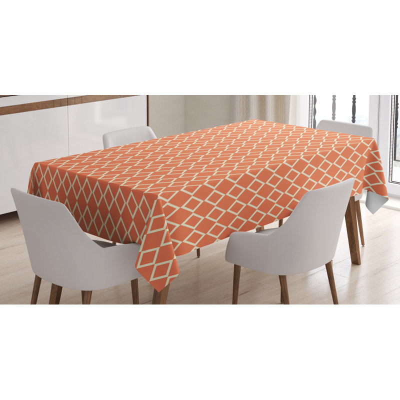 Geometric Tablecloth, 90" L x 60" W