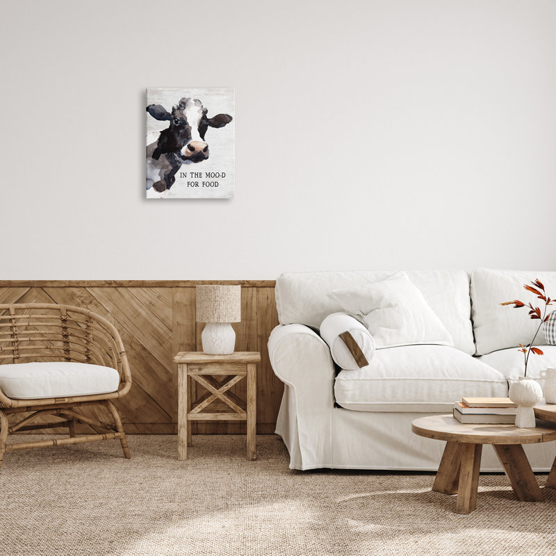 In The Moo-D For Food, Toile tendue, H 20 po x l 16 po x P 1,5 po