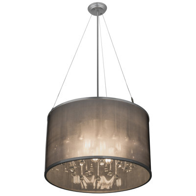 Greenbriar Oak 9 - Light Chandelier