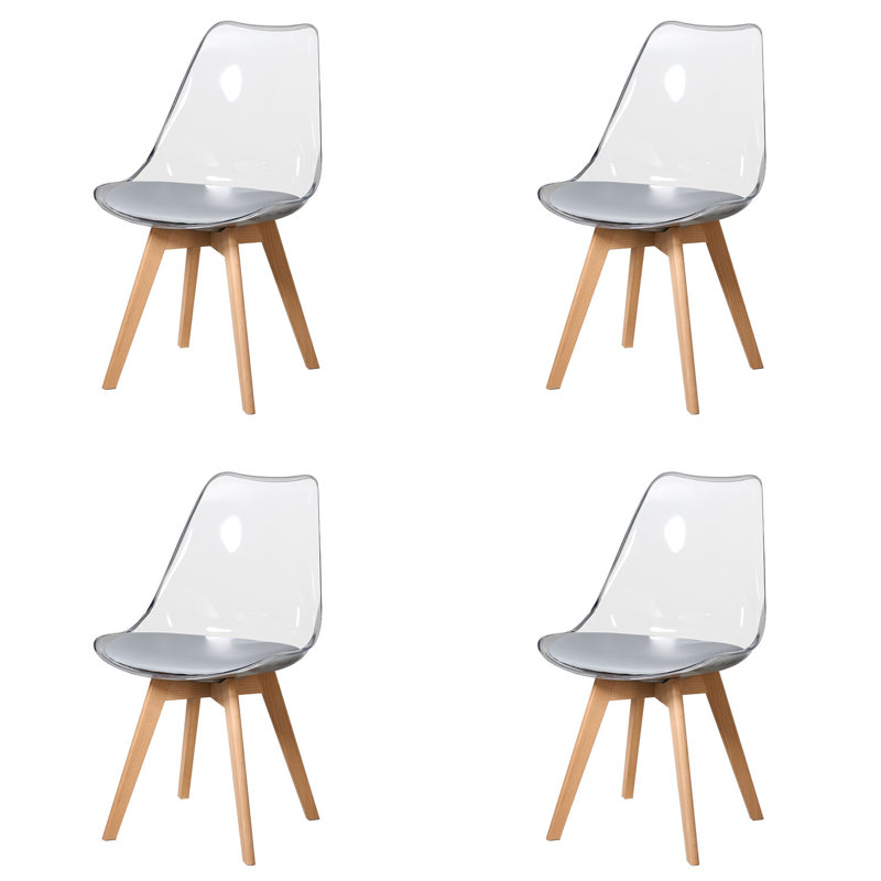 Huron Solid Wood Dining Chair, Grey