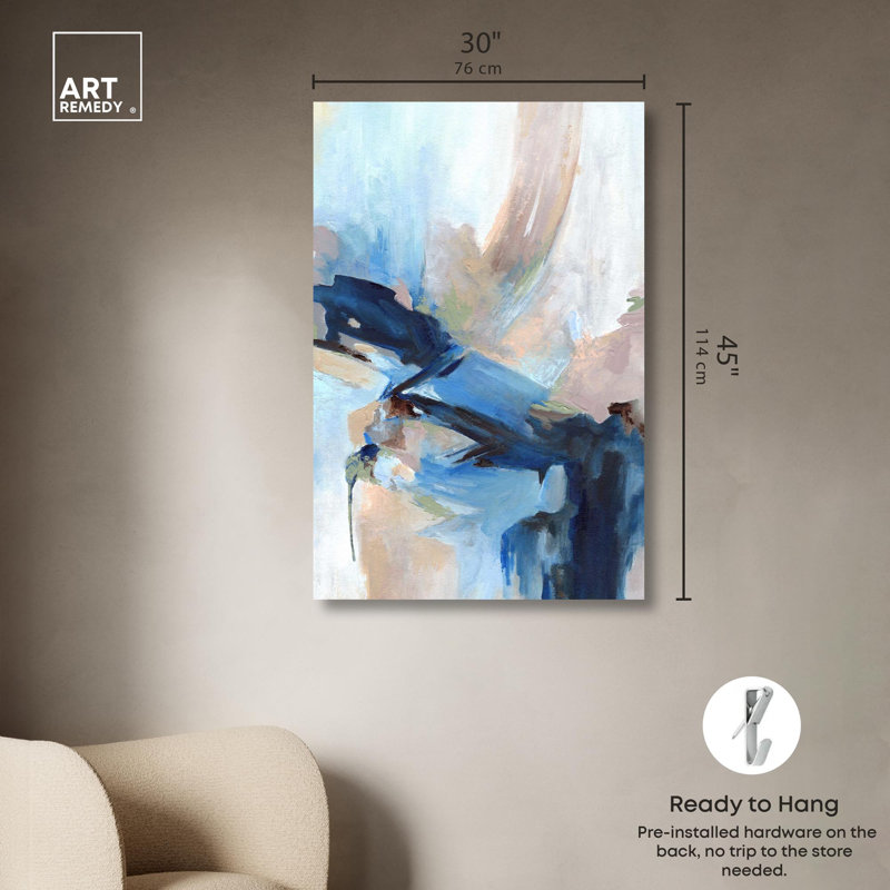 Toile «Colors of Idylle II» par Art Remedy, H 45 po x l 30 po, Toile tendue