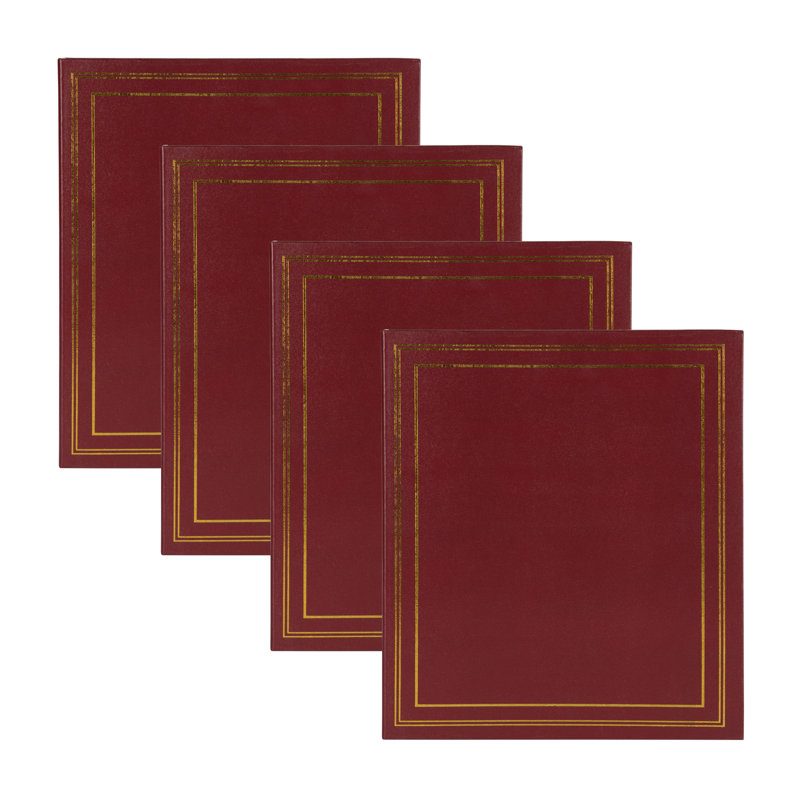 Ensemble d'albums photo traditionnel, Rouge
