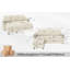 3 Seater Linen Blend Sofa Bed-1253159410