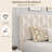 Adjustable Upholstered Headboard Platform Bed Frame, Modern with Wooden Slats Support & Triangular Feet, Easy Assembly-329892723-329892718