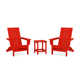 High-Density Polyethylene (HDPE) Outdoor Adirondack Chair With Table