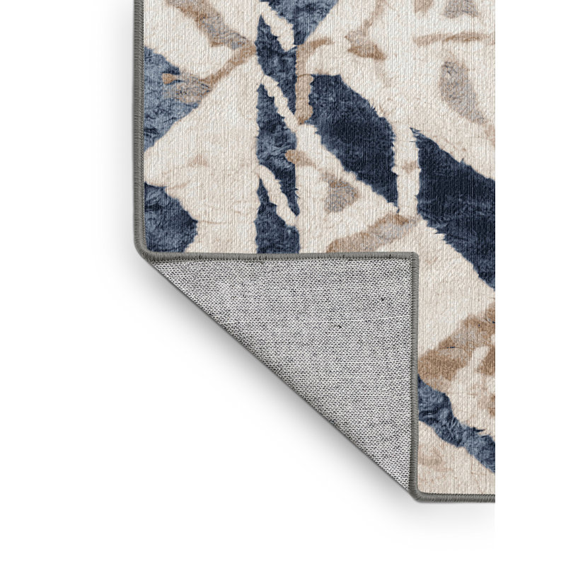 Tapis gris lavable à la machine, Rectangle 2 pi x 3 pi