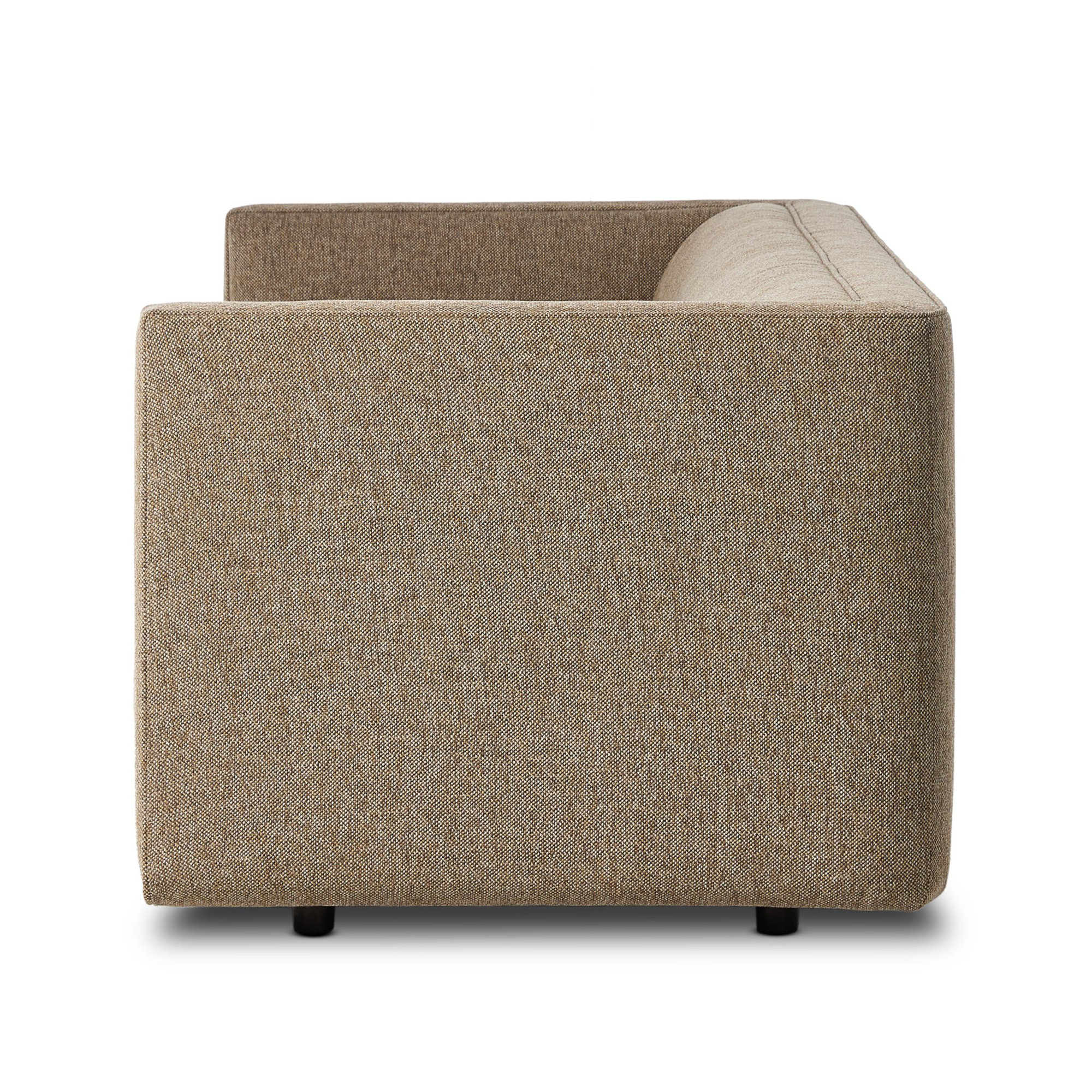 Gigi 95" Upholstered Sofa, Delta Brown Polypropylene / Olefin