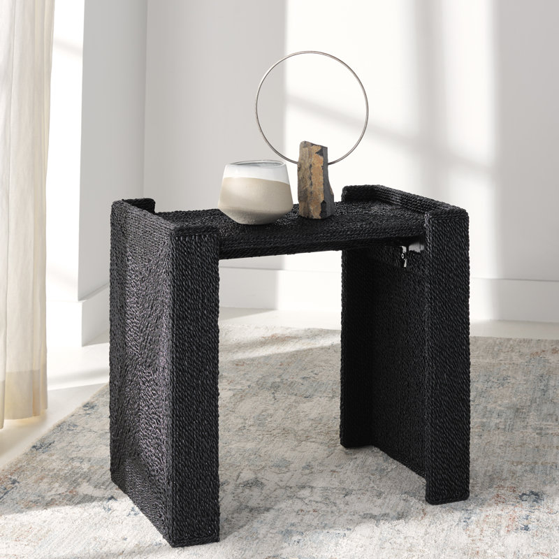 Table d'appoint Criston Sea Grass, Noir