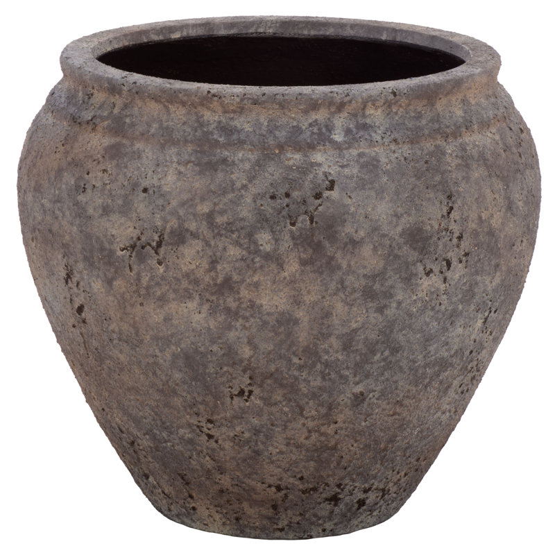 Ramsey Large Planter Pot, 21.3 x 21.3 x 18.9, Antique Brown