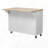 51" Fluted Kitchen Island With Drop Leaf-1710716683