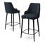 Pearlene Upholstered Velvet Bar Stool-356933395-356933407-356933414