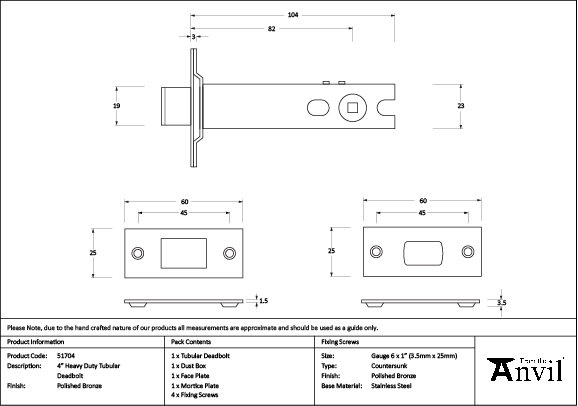 Product Dimensions