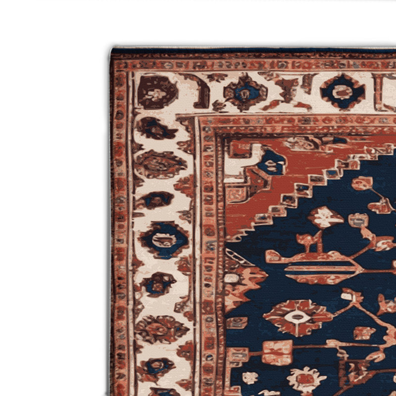Tapis turc intérieur et extérieur brun, Rectangulaire 2 pi x 3 pi