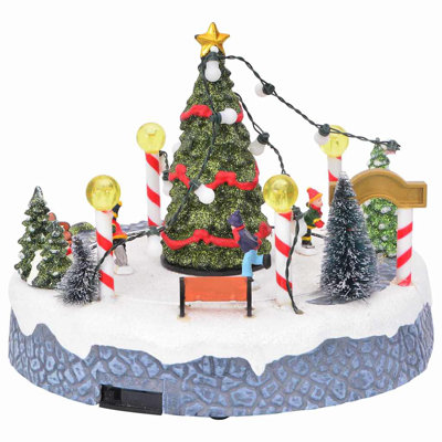 Vidaxl Christmas Village Multicolour 22 X 21.5 X 17 Cm Plastic
