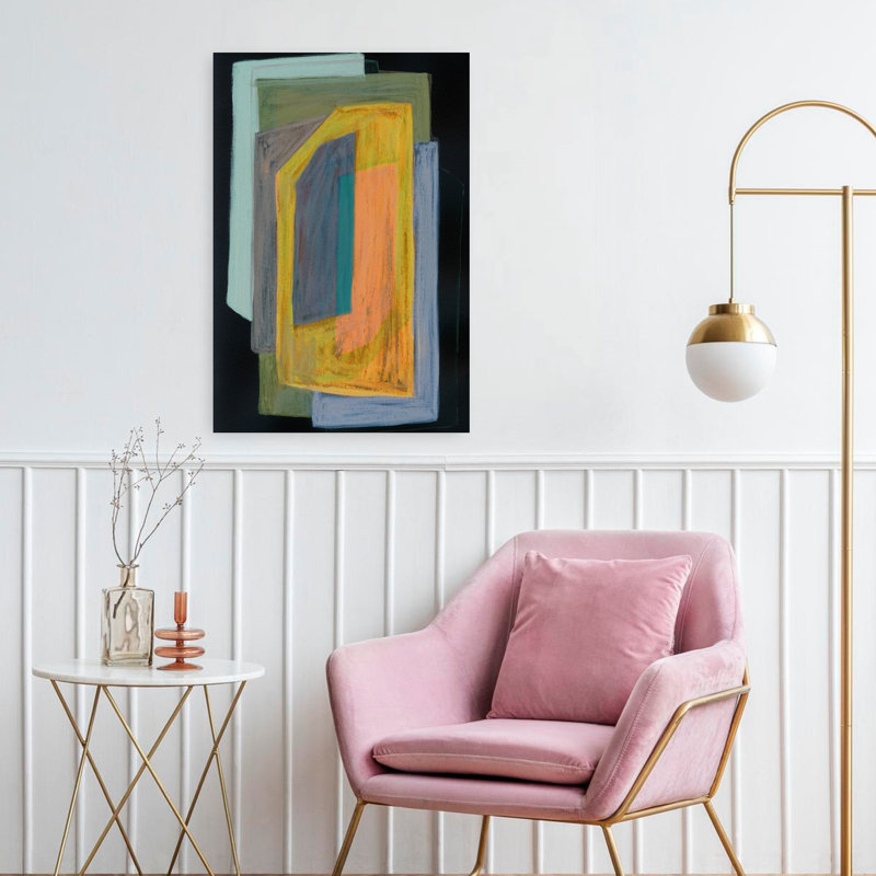 Art contemporain contemporain abstrait, H 24 po x l 16 po