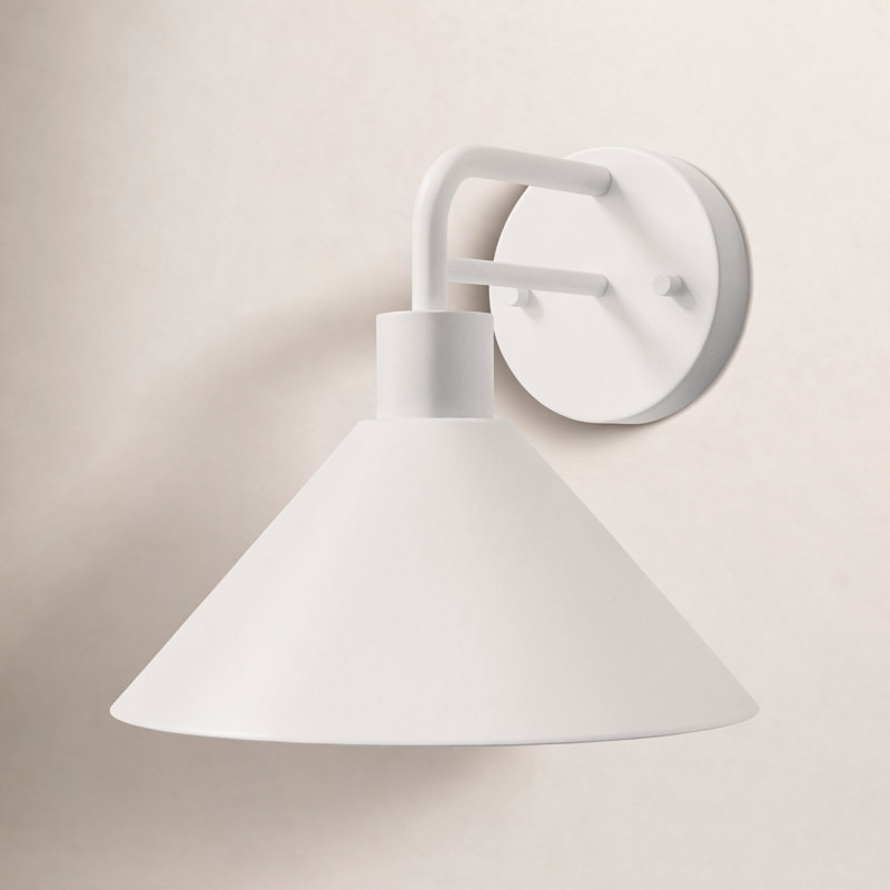 Fayra Industrial Wall Sconce, White