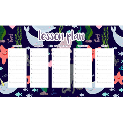 Magnetic Lesson Plan Sea Life