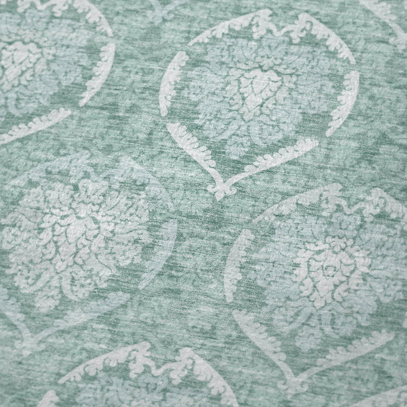 Jeté en médaillon Addison Sherpa ASB810, Turquoise