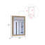 Miroir de salle de bain Vanguard, cadre, miroir - pin clair