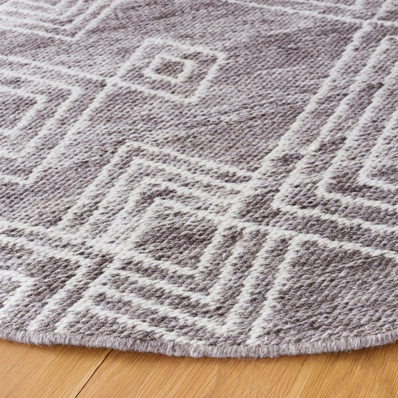 Kilim Flat Weave Performance Southwestern Rug, Round 6'