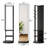 Full-Length Solid Wood And Rubber Wood Mirror With Clear Glass,  For Whole Body Viewing And Easy Organization In Bedrooms And Living Rooms-1036021659