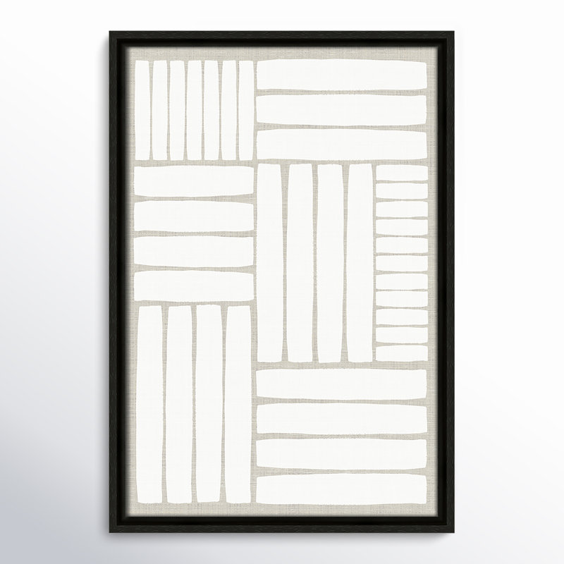 Capell Free Rhythm - Cadre flottant, peinture sur toile, Toile avec cadre noir, H 11,5 po x l 9,5 po x P 2 po