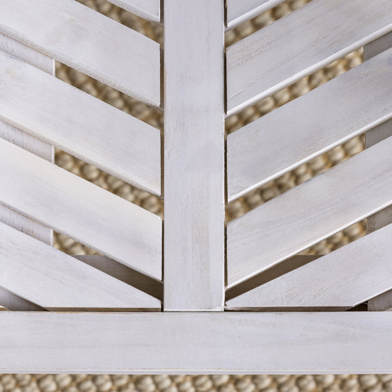 Fauteuil de salle à manger Harbison, Blanc délavé
