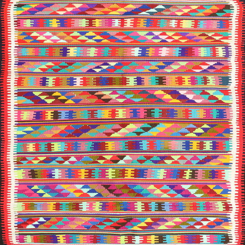 Tapis contemporain 100% lavable à la machine 2963, Carré 7 pi