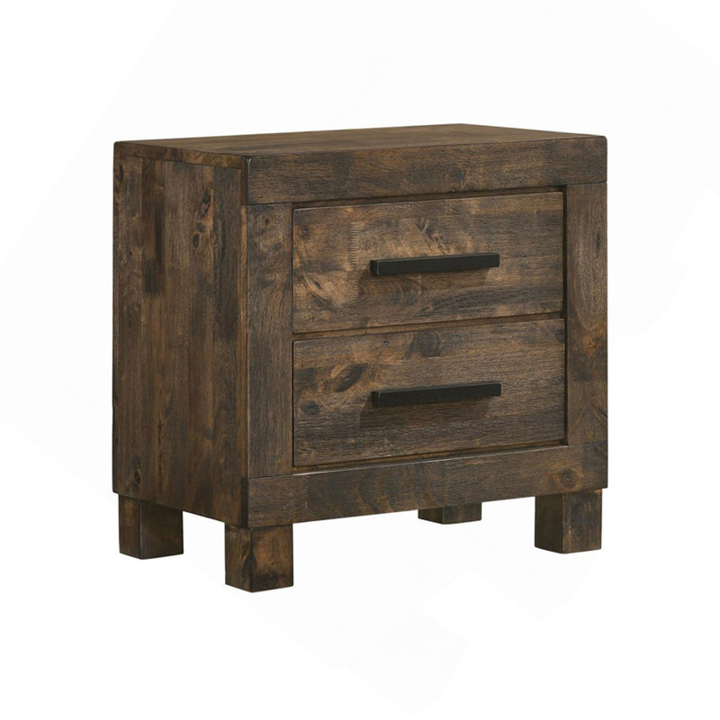 Table de chevet, table de chevet avec 2 tiroirs