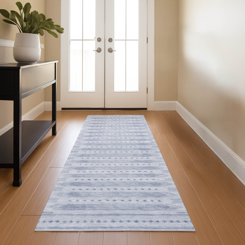 Premium Machine Washable Mayfield Border Rug, Runner 2'3" x 7'6"