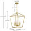 Lustre géométrique à 6 lumières Gurjit-235141613