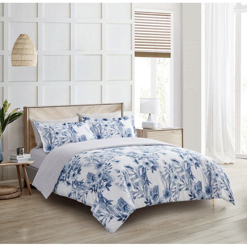 Ensemble de housse de couette réversible 3 pièces Domagala, Housse de couette grand + 2 taies décoratives