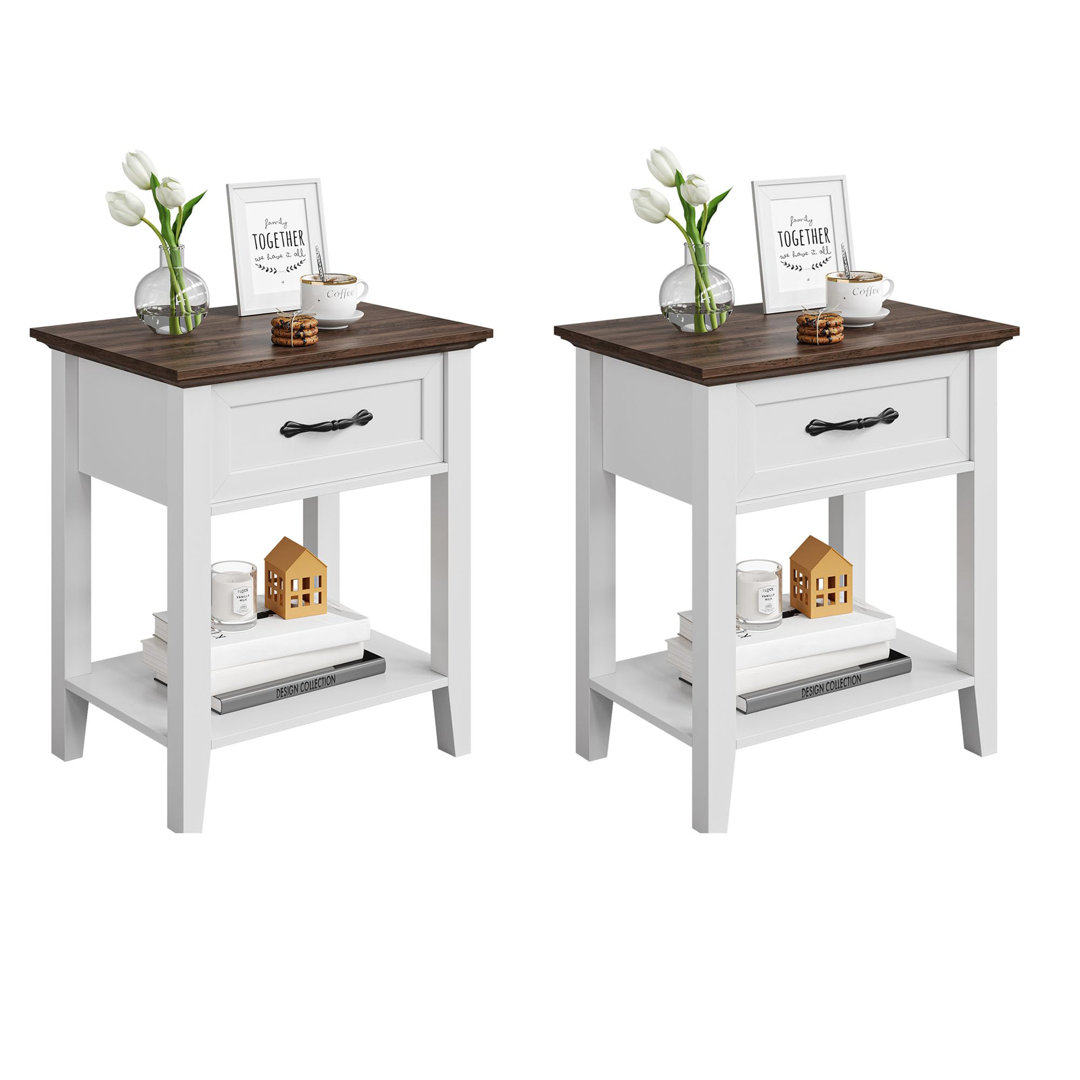 50cm W Manufactured Wood Bedside Table