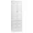 Tall White Storage Cabinet With Three Drawers For Office Decor, Metal Hinges, Easy To Maintain Kitchen Pantry Use, - Tipping Device-901947483