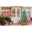 Arbre de Noël 7 pi avec 82 pommes de pin - 1348 pointes, branches mixtes en PVC et en aiguilles dures, structure à charnières pour une installation facile, support en métal robuste - arbre de Noël réaliste-680178347