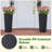 Wicker planter Rectangular - Set 2-1023185232