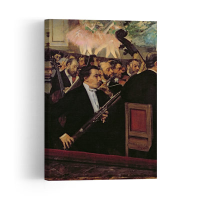 L'Orchestre de l'Opéra, vers 1870. Estampe d'art mural impressionniste abstraite représentant l'architecture urbaine contemporaine.