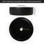 Meuble-lavabo flottant de 30 po avec lavabo vasque rond noir mat, meuble-lavabo mural avec tablette ouverte, finition blanche avec comptoir durable, conception moderne peu encombrante (livré en 2 boîtes)