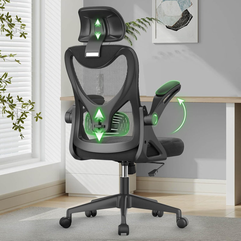 Ergonomic Office Chair, Computer Chair, Mesh Chair, Black