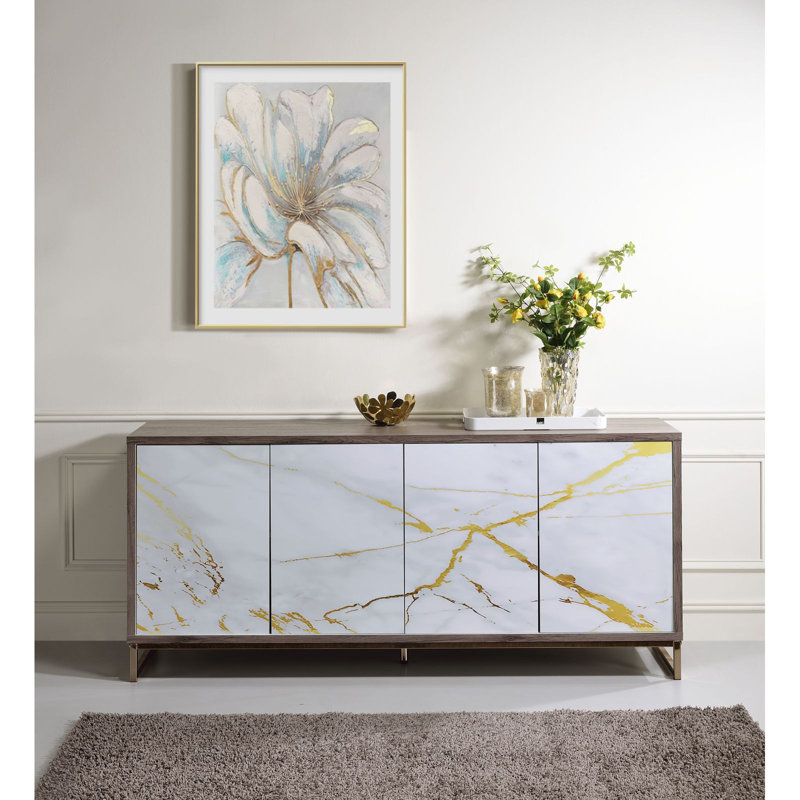 Marble Paint & Console Cabinet