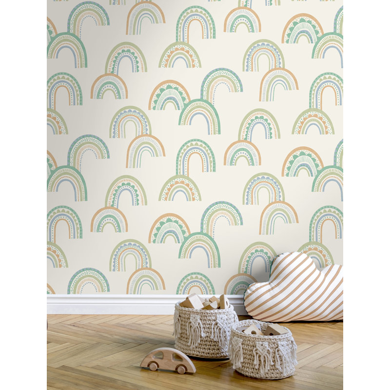 Aimsley 53cm x 10.5cm Matte Wallpaper Roll, Green