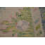 Tapis vert et bleu à motif géométrique Oushak